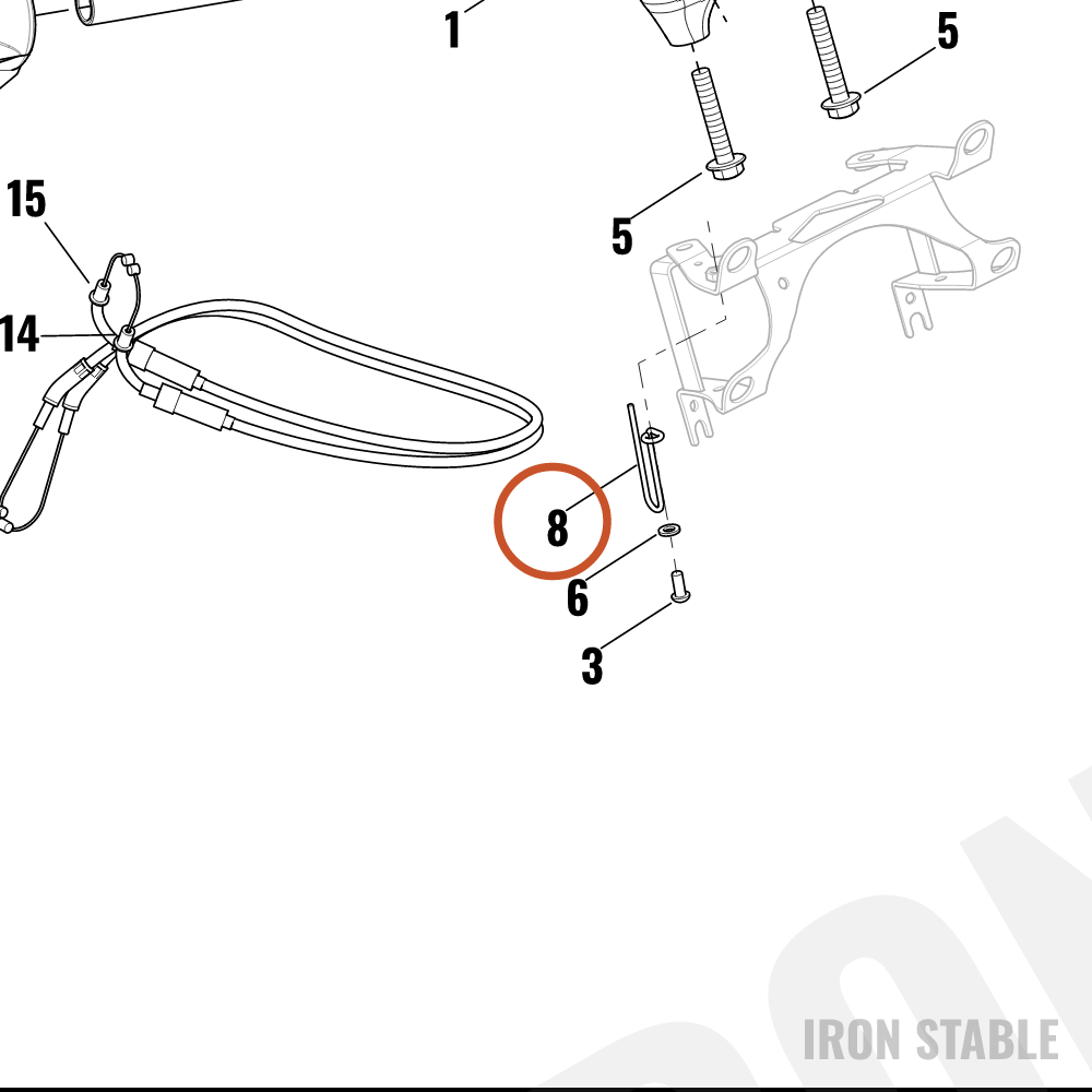Harley-Davidson Bracket, Throt Cbl Retnn, Guide