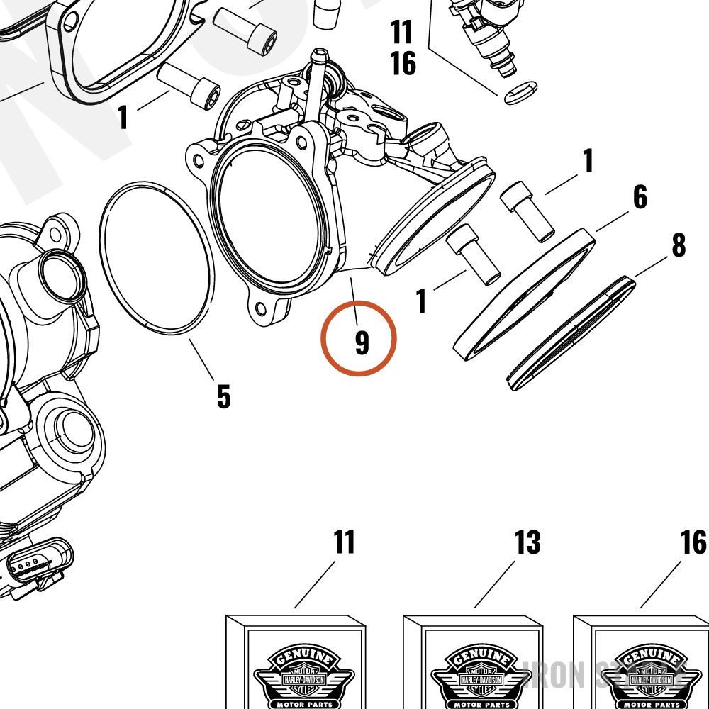 Harley-Davidson Manifold, Intk, Assembly