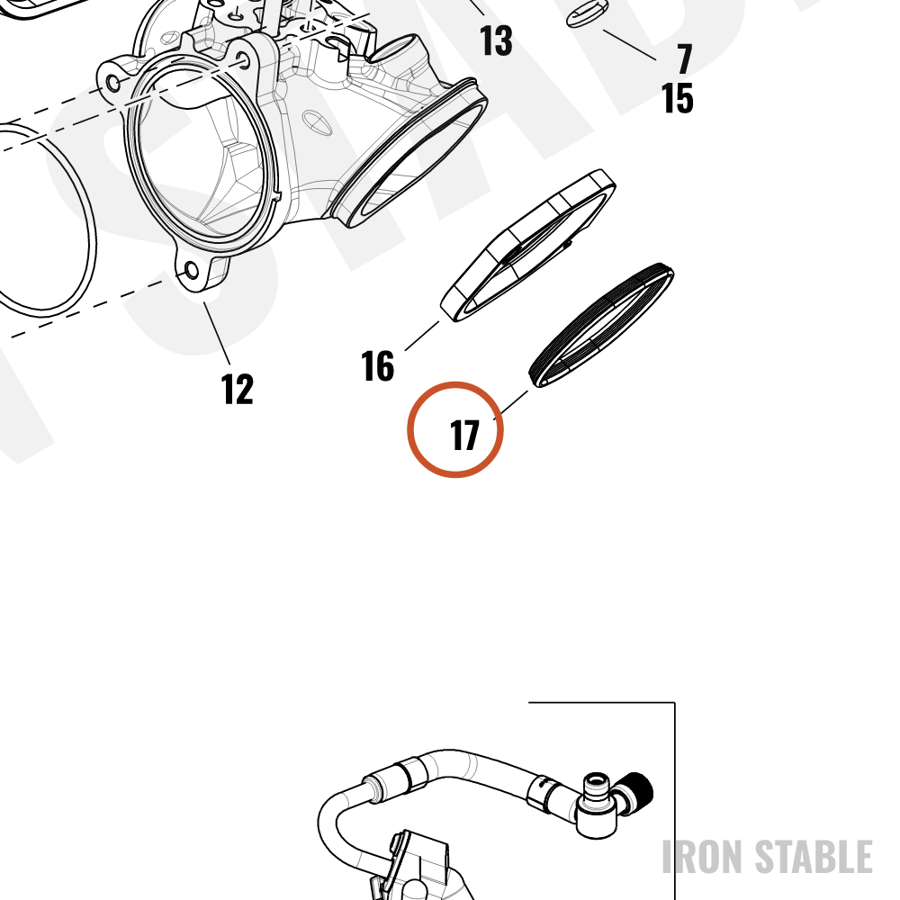 Harley-Davidson Seal, Intk Manf-Cyl Head, Compre