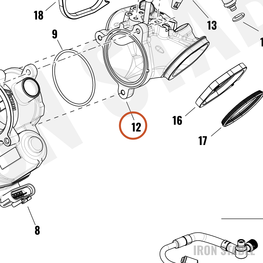 Harley-Davidson Manifold, Intk, Assembly