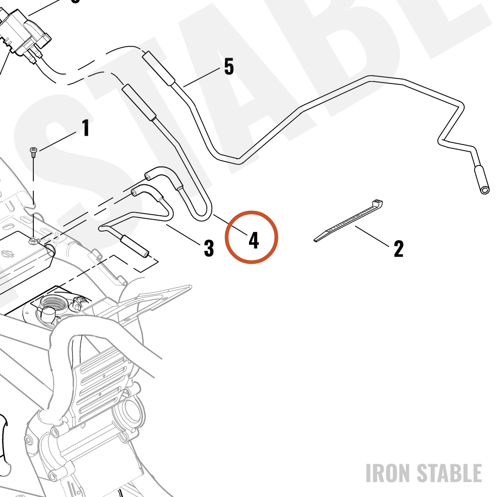 Harley-Davidson Hose, Carbon Cstr, X