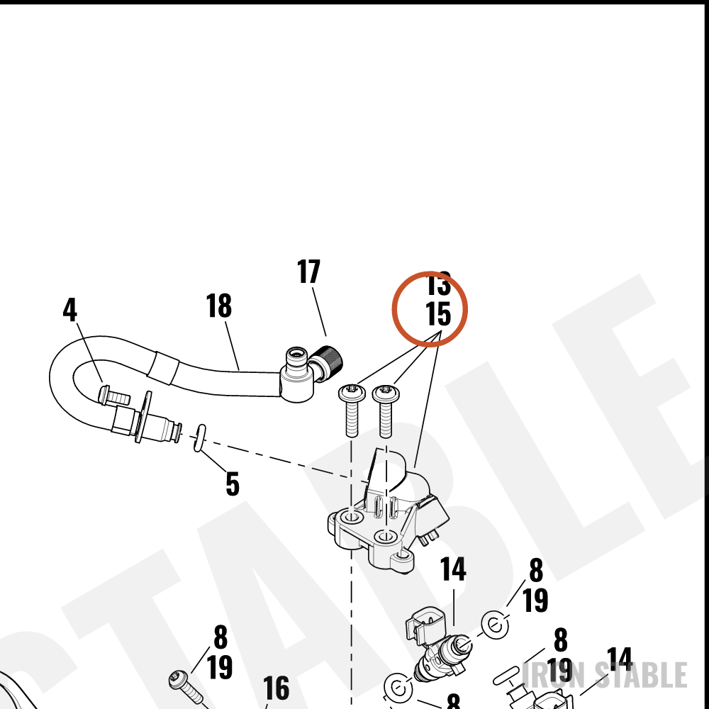 Harley-Davidson Fuel Rail, Kit
