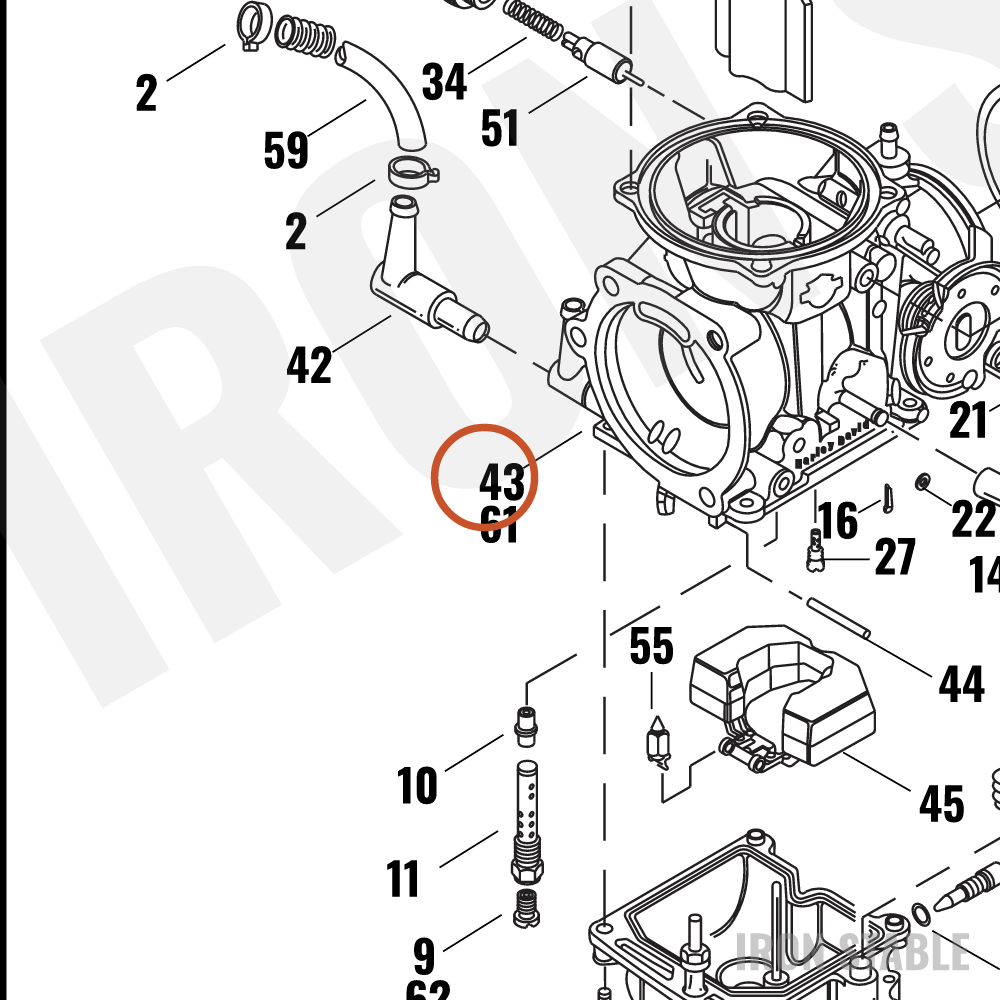 Harley-Davidson Carburetor, Dom, 883/C