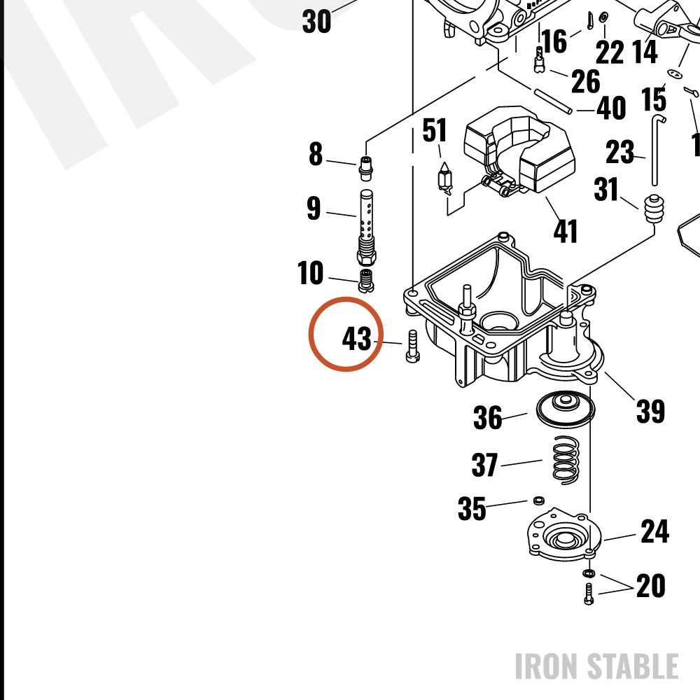 Harley-Davidson Screw, Carb