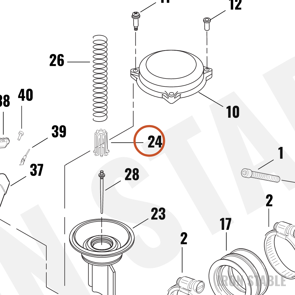 Harley-Davidson Spring Seat, Carb, Xl