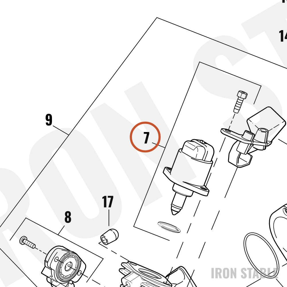 Harley-Davidson Kit-Idle Air Cntrl Motor, Efi/X