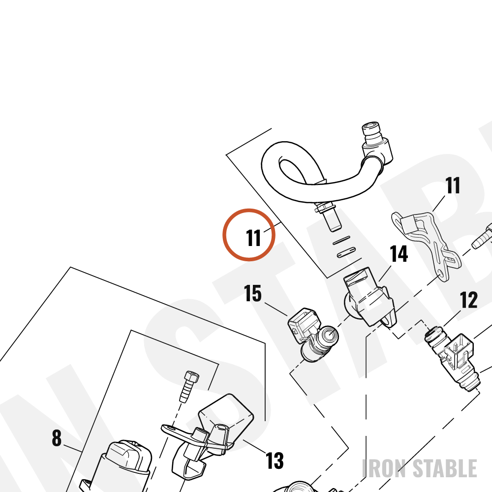 Harley-Davidson Kit-Fuel Line Assembly, 883c/1200c/L