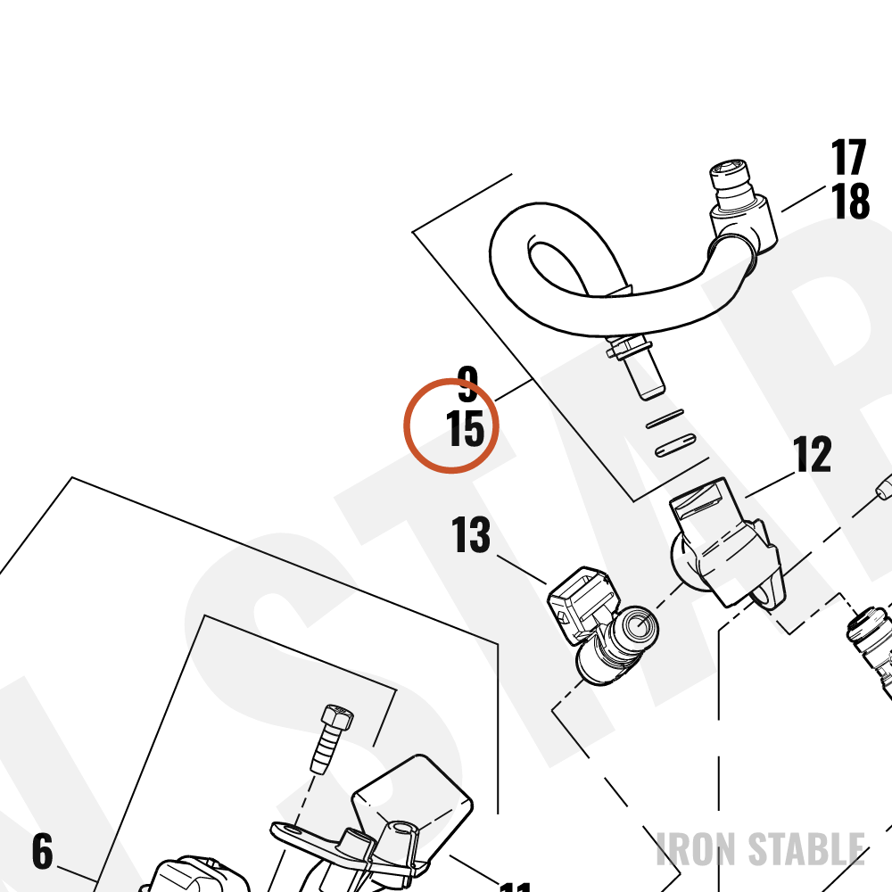 Harley-Davidson Kit-Fuel Line Assembly, 883/L/R, 1200