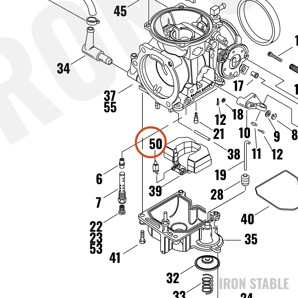 Harley-Davidson Fuel Valve, W/Clip