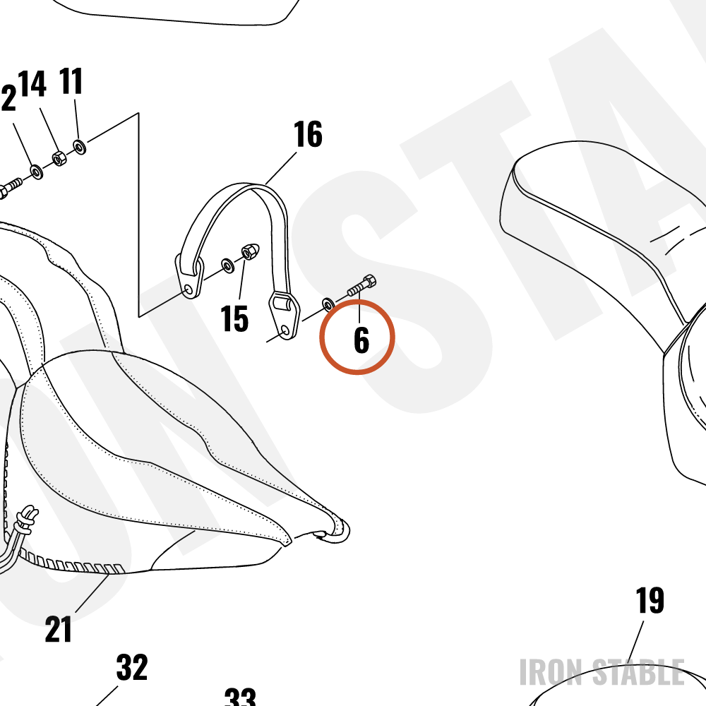 Harley-Davidson Screw, Hex Cap