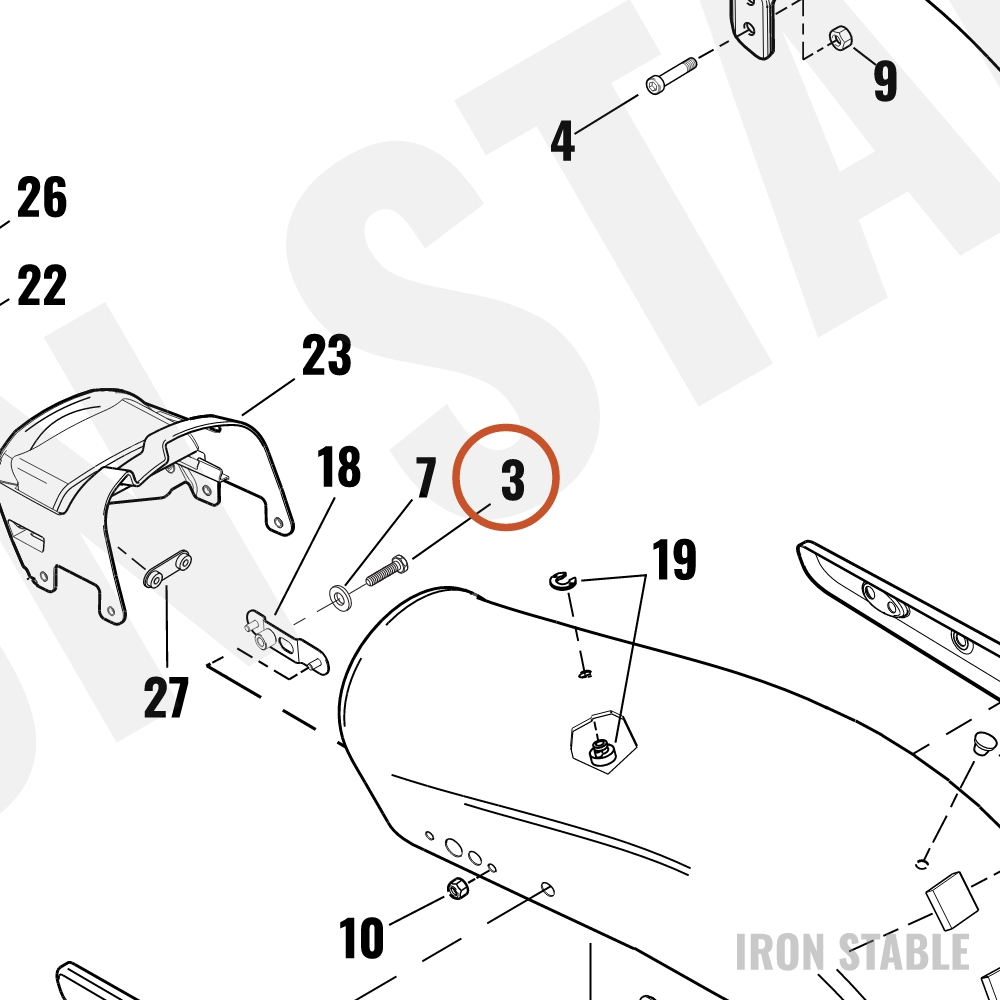 Harley-Davidson Screw, Hex Cap