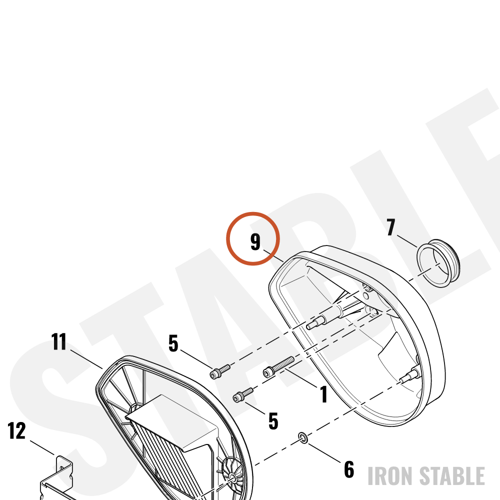 Harley-Davidson Backplate, Airbox