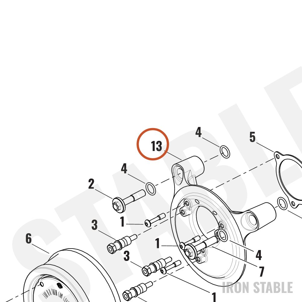 Harley-Davidson Backplate, Airbox, Black