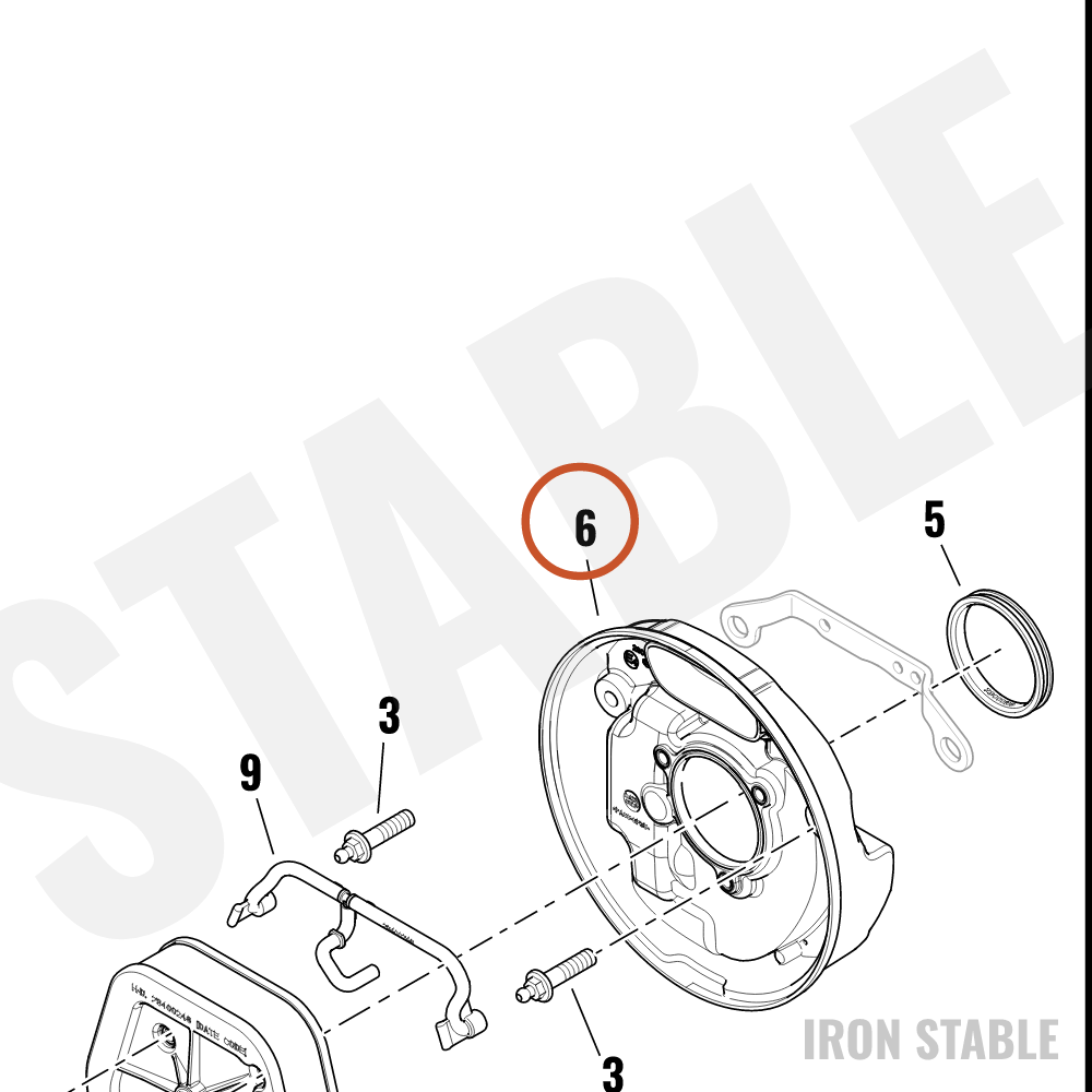 Harley-Davidson Baseplate, Airbox, Centerbolt