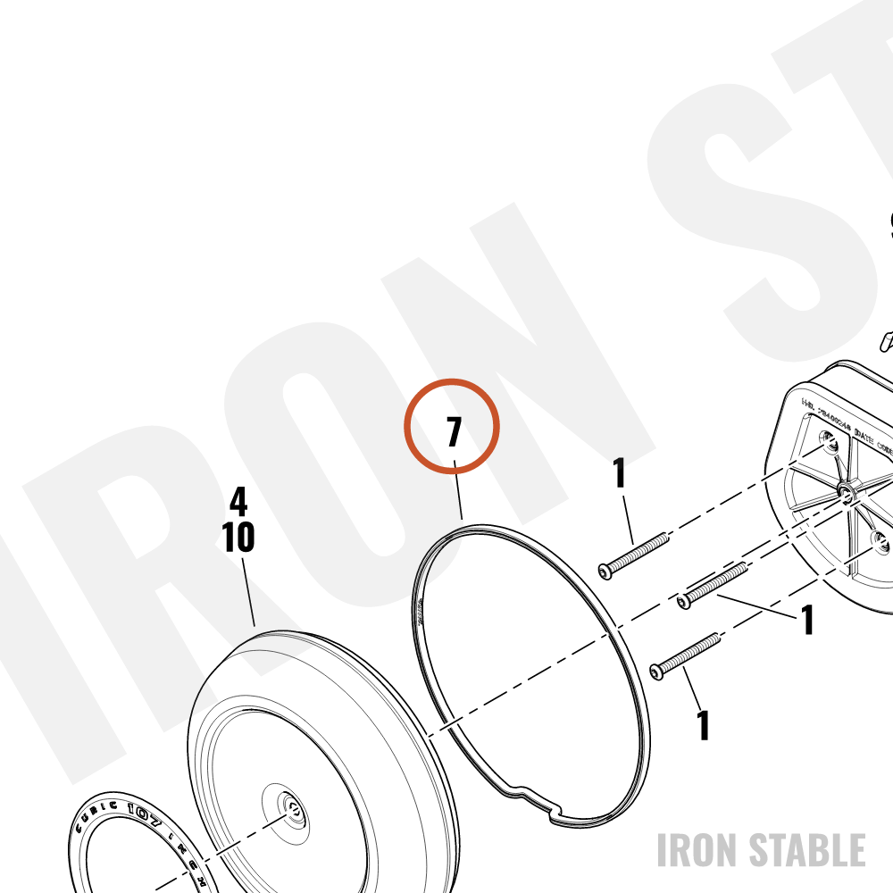 Harley-Davidson Seal, Airbox, A-C Cover