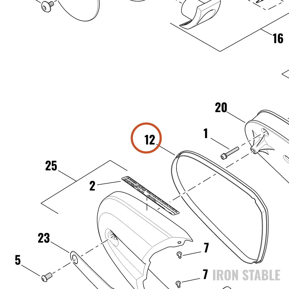 Harley-Davidson Seal, Airbox, A-C Cover