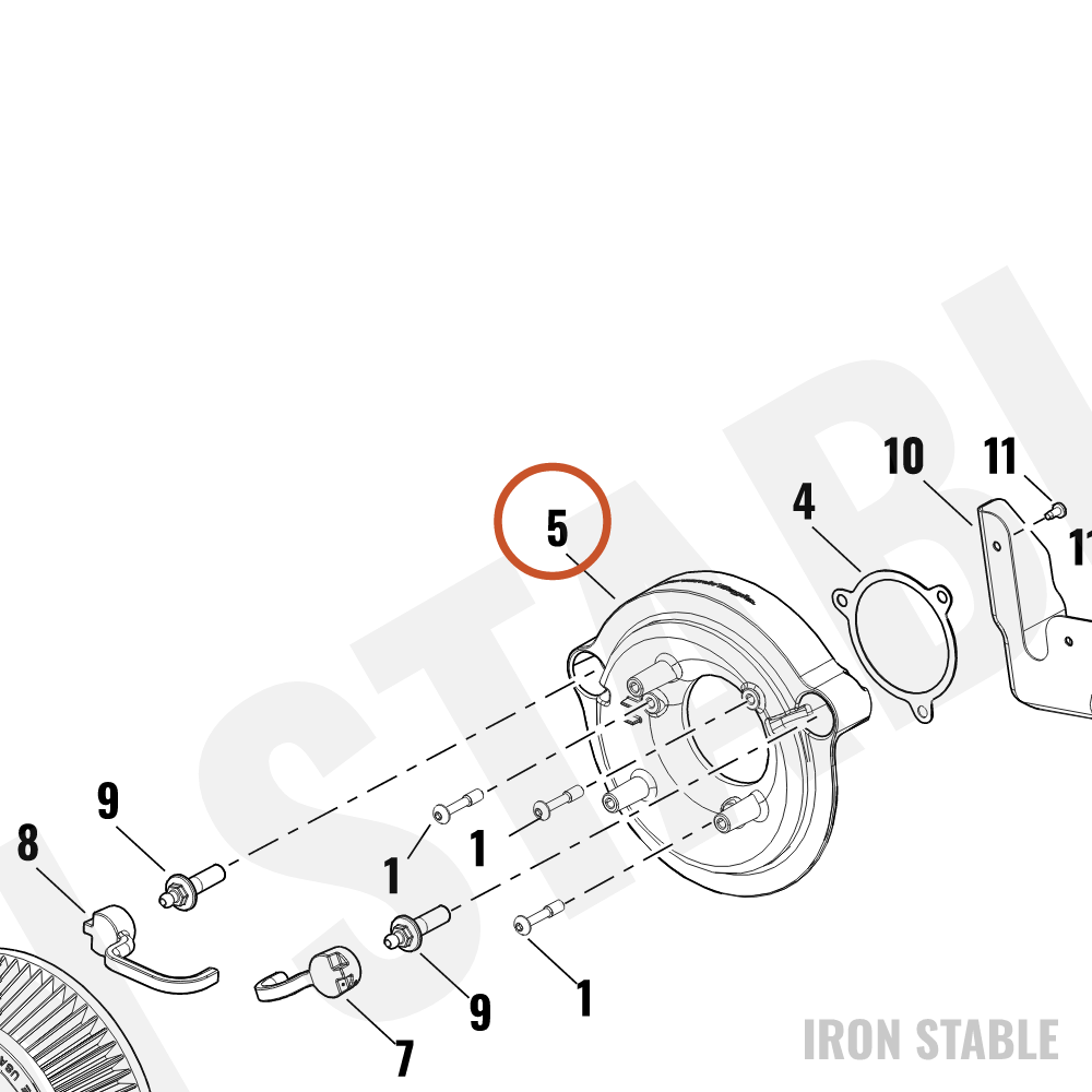 Harley-Davidson Baseplate, Airbox, Center Bolt, B