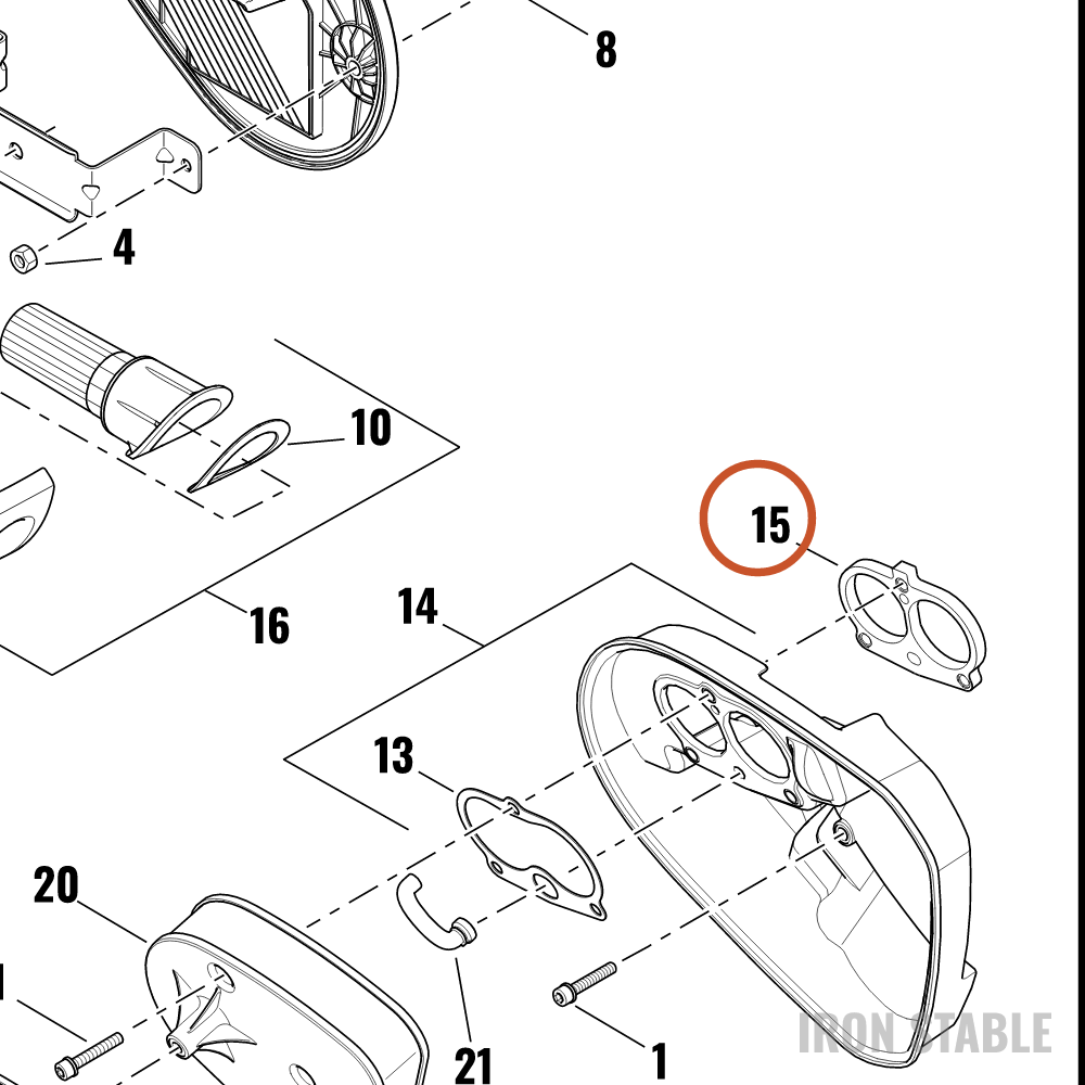 Harley-Davidson Seal, Airbox, Intake Riser, Throt