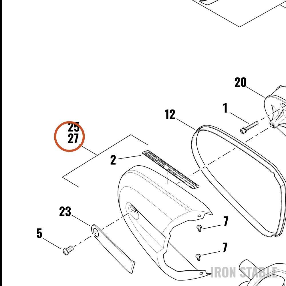 Harley-Davidson Kit, Airbox, Cover Chn Wrn Label