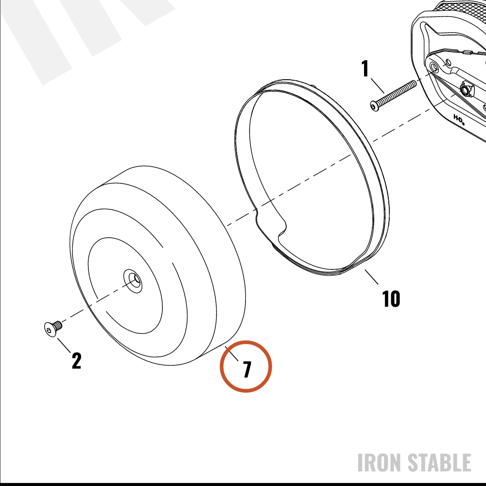 Harley-Davidson Kit, Airbox, Cover Chn Wrn Label