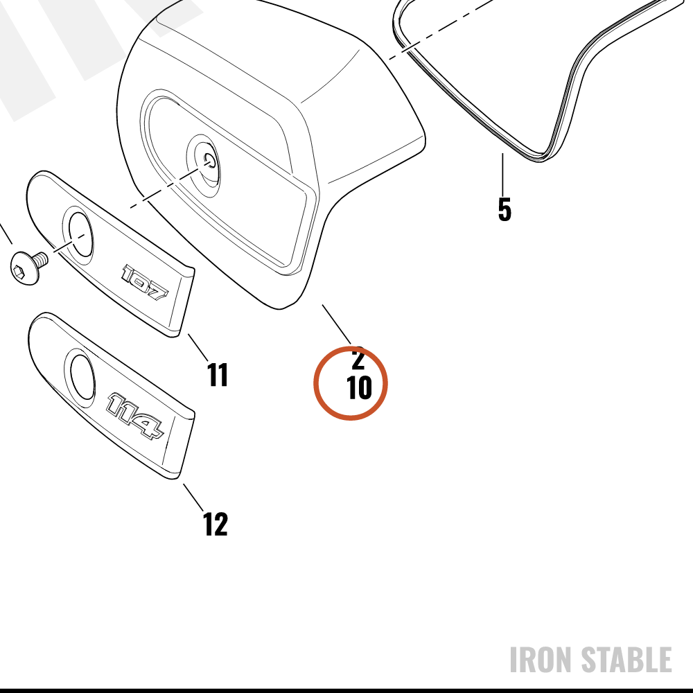 Harley-Davidson Kit, Airbox, Cover Chn Wrn Label