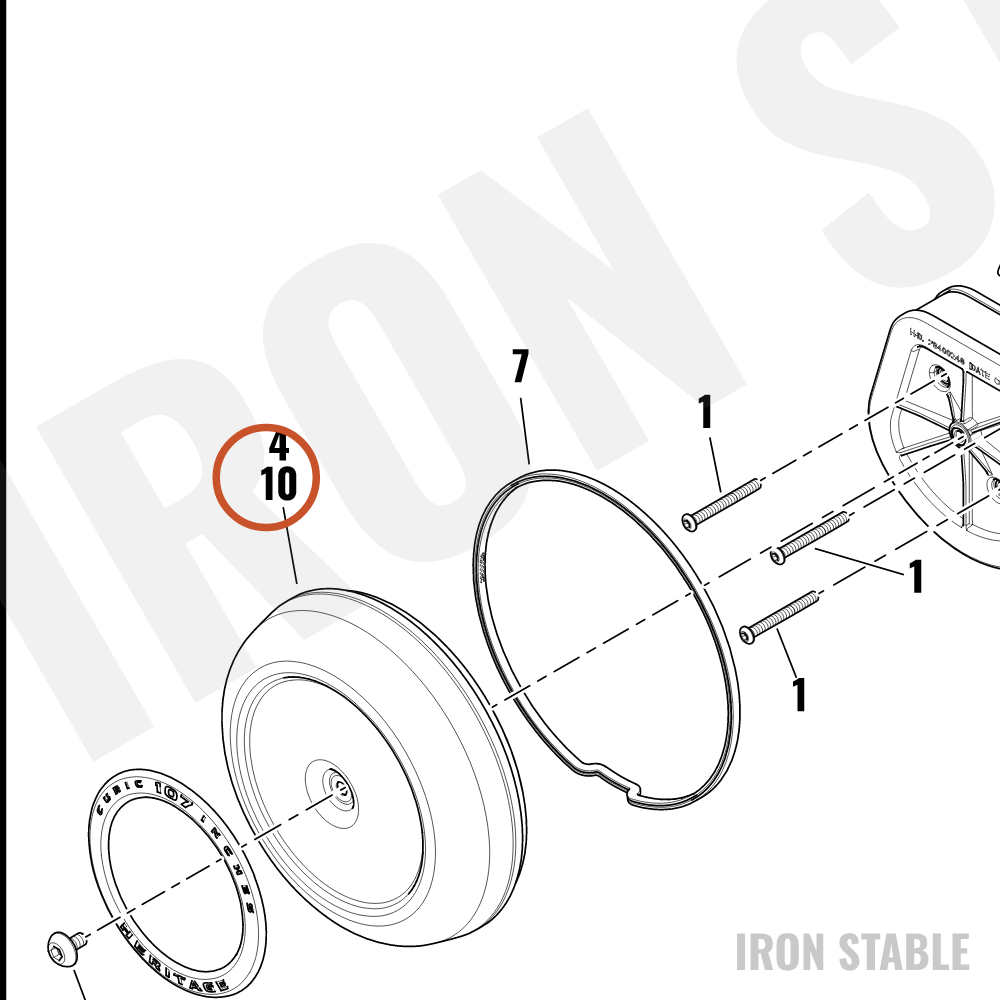 Harley-Davidson Kit, Airbox, Cover Chn Wrn Label