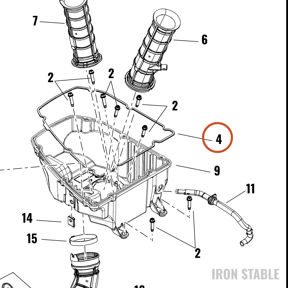 Harley-Davidson Seal, Airbox, Airclnr Cover