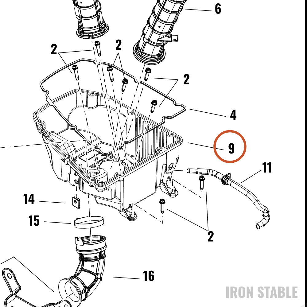 Harley-Davidson Baseplate, Airbox, Assembly