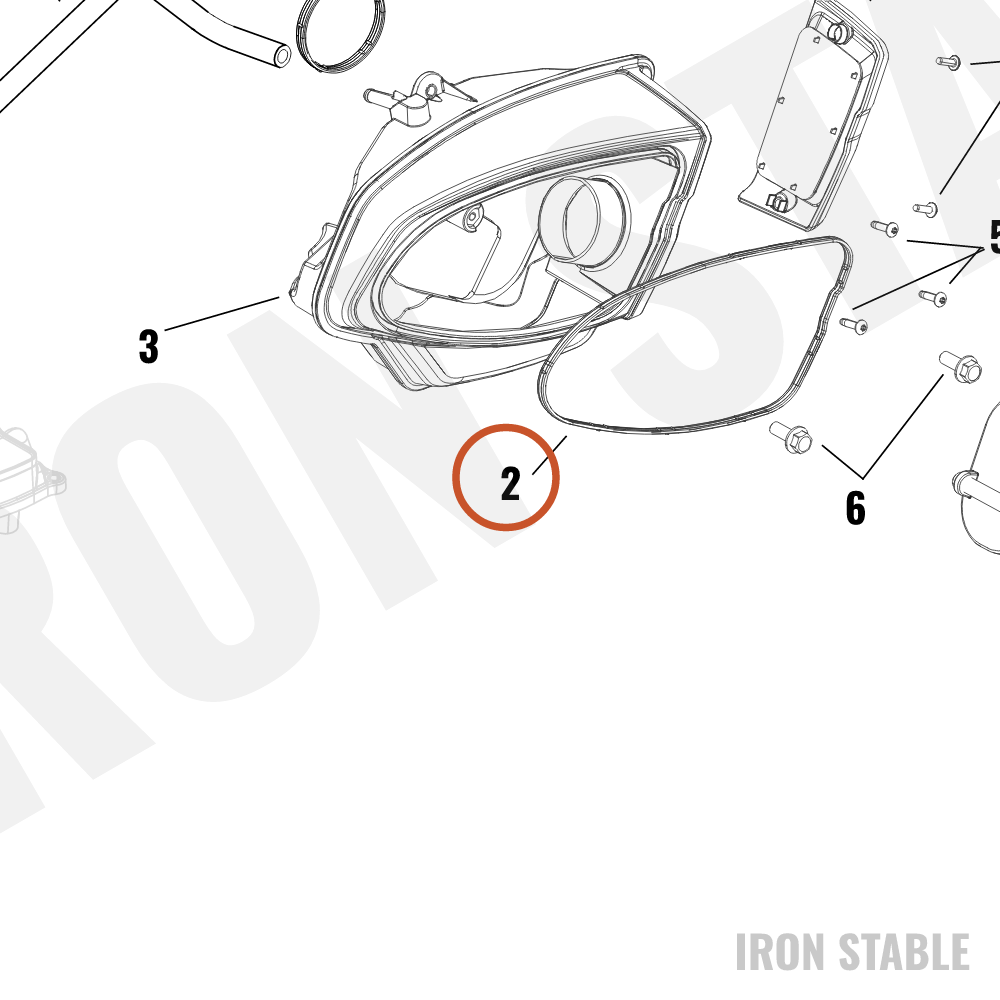 Harley-Davidson SEAL,AIRBOX,COVER