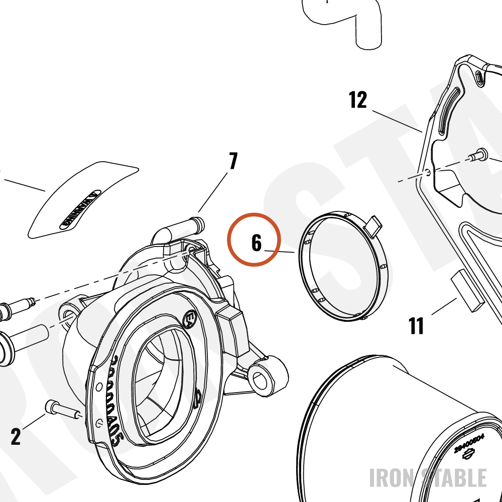 Harley-Davidson Seal, Airbox, Throttle Body