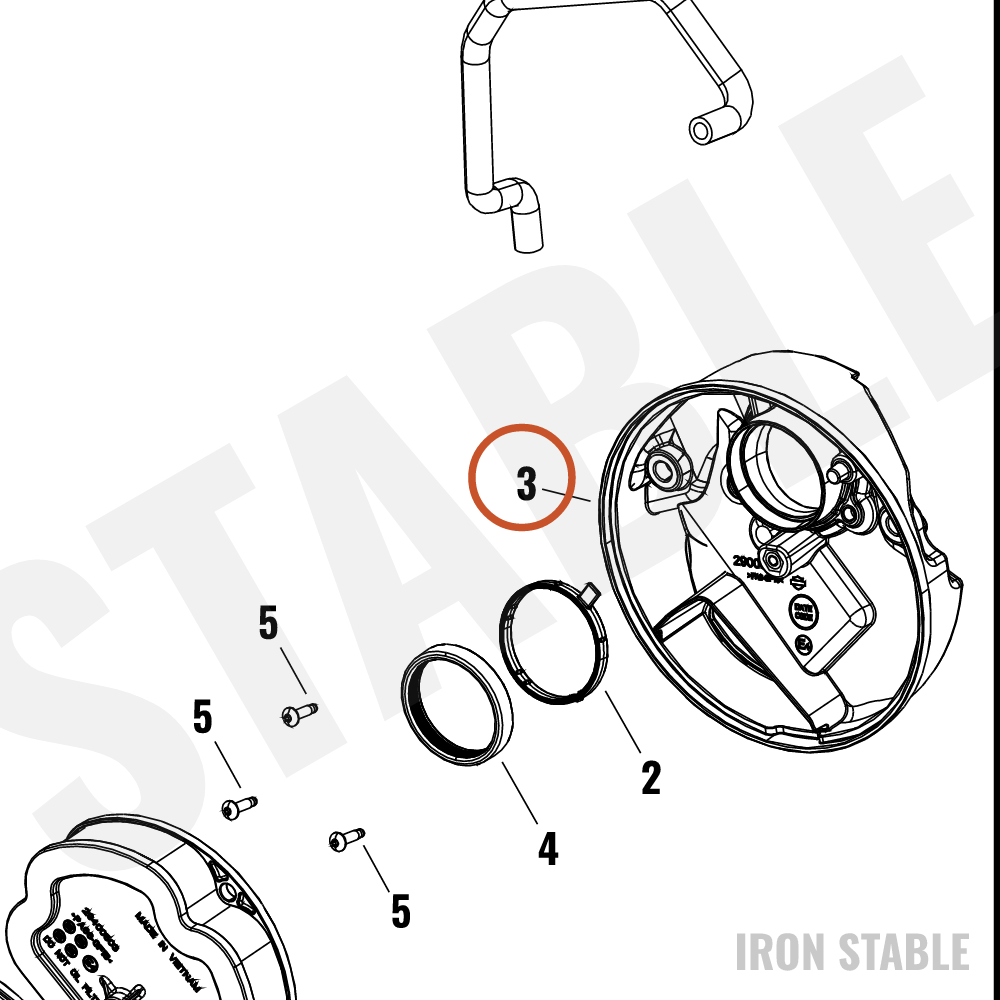 Harley-Davidson Baseplate, Airbox, Baseplate
