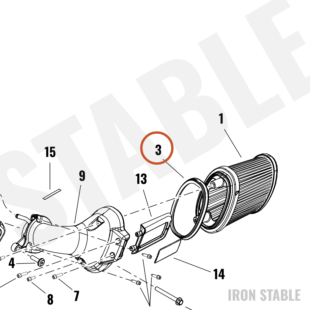 Harley-Davidson Seal, Airbox, Filter