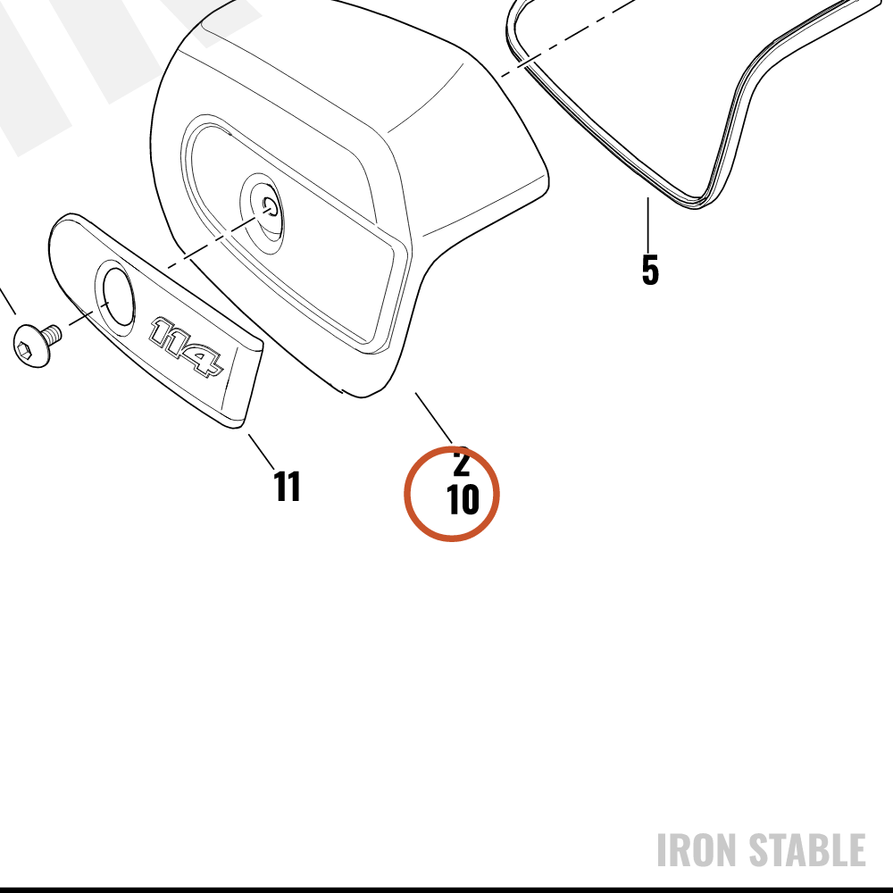 Harley-Davidson Kit, Airbox, Cover Chn Wrn Label