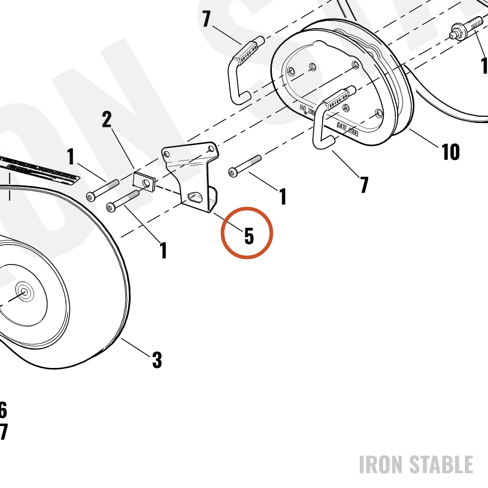 Harley-Davidson Bracket, A-C Cover