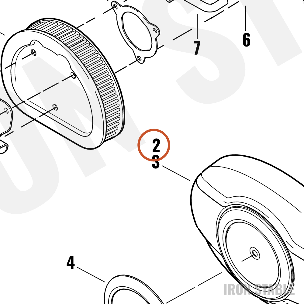 Harley-Davidson Cover, Airbox, X
