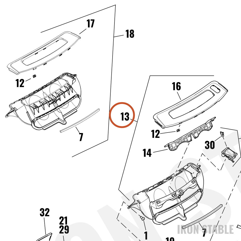 Harley-Davidson Air Duct, Inr-Frng