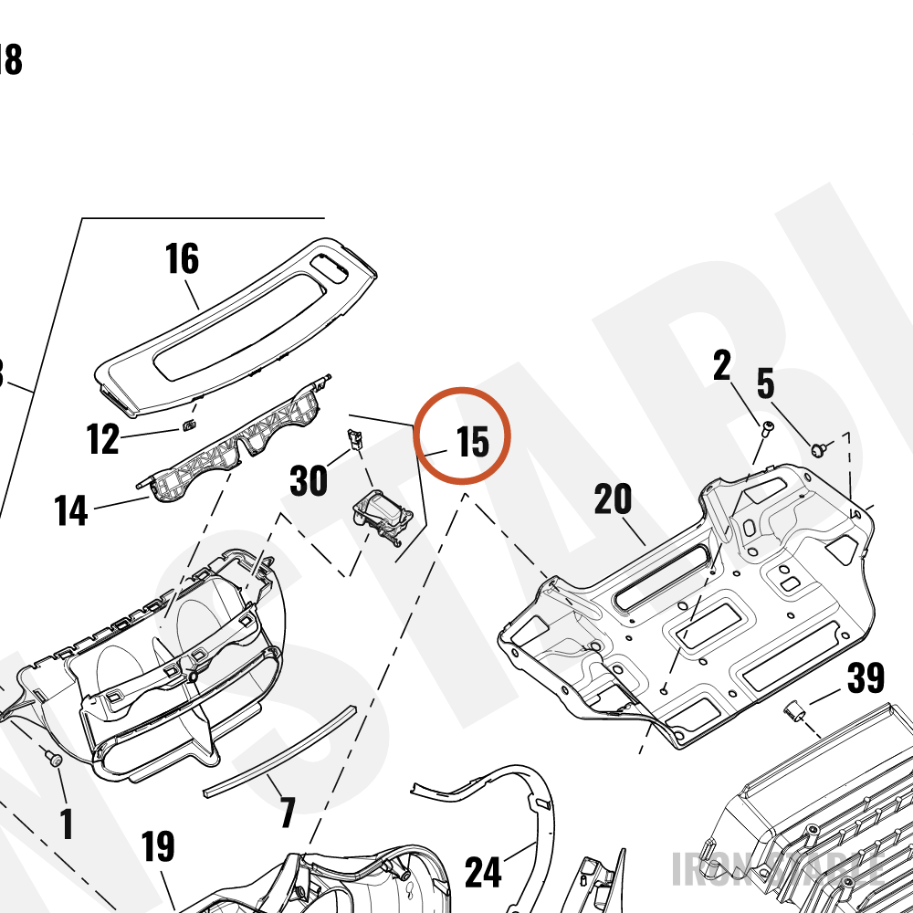 Harley-Davidson Button Assembly, Inner Duct