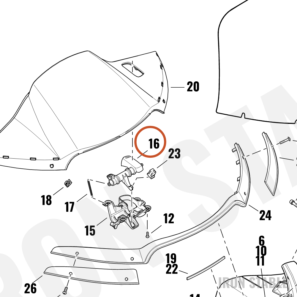 Harley-Davidson Button, Top Duct