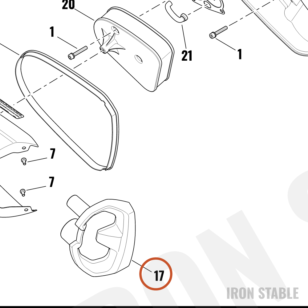 Harley-Davidson Snorkel, Intk, Assembly, Dom