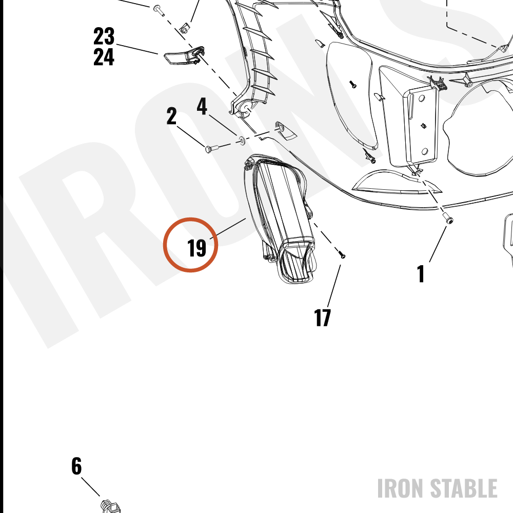 Harley-Davidson Air Duct, Rh