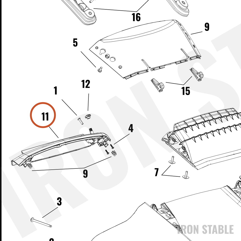 Harley-Davidson Air Duct, Bezel Assembly
