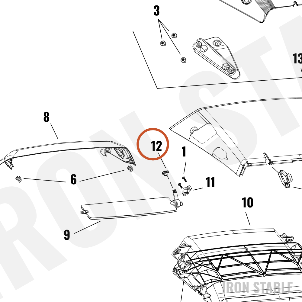 Harley-Davidson Air Duct, Endcap