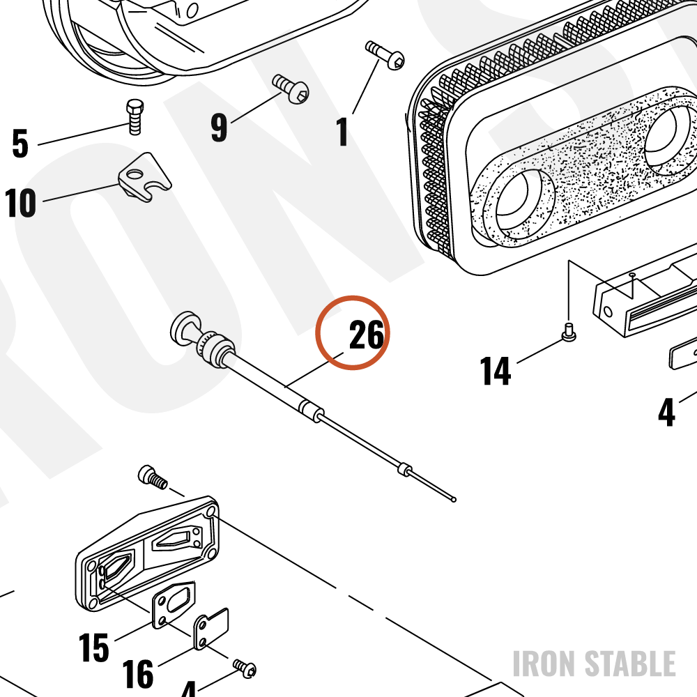 Harley-Davidson Cable, Carb Enrich