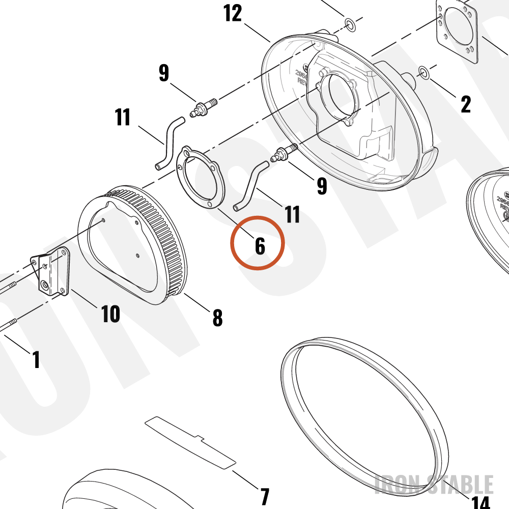 Harley-Davidson Gasket, Filter Element
