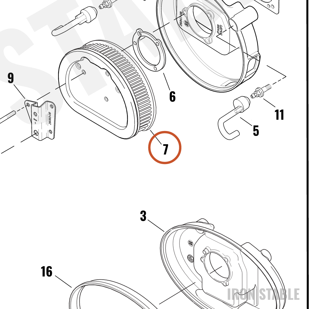 Harley-Davidson Air Filter Element