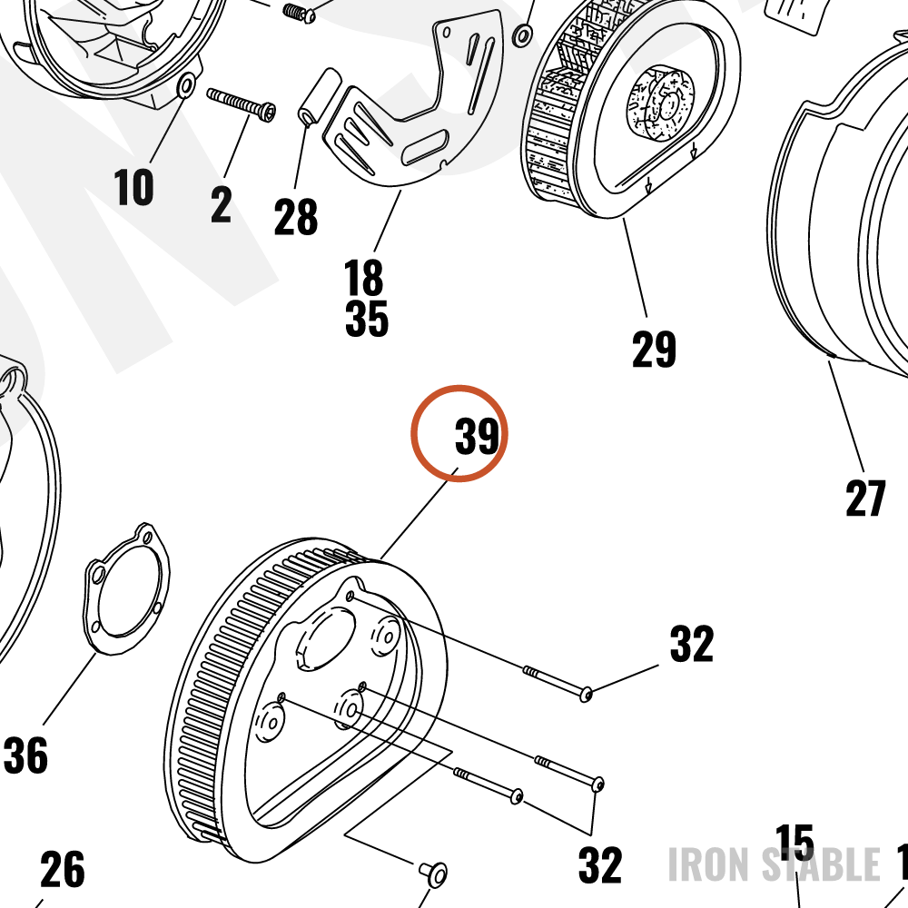 Harley-Davidson Bom-Kit Element, Airfilter
