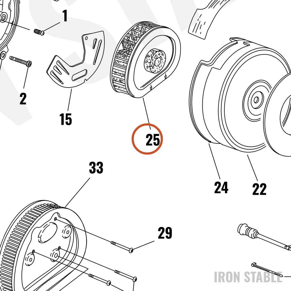 Harley-Davidson Element Air Filter