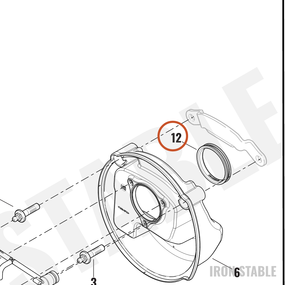 Harley-Davidson Seal, A-C Backplate