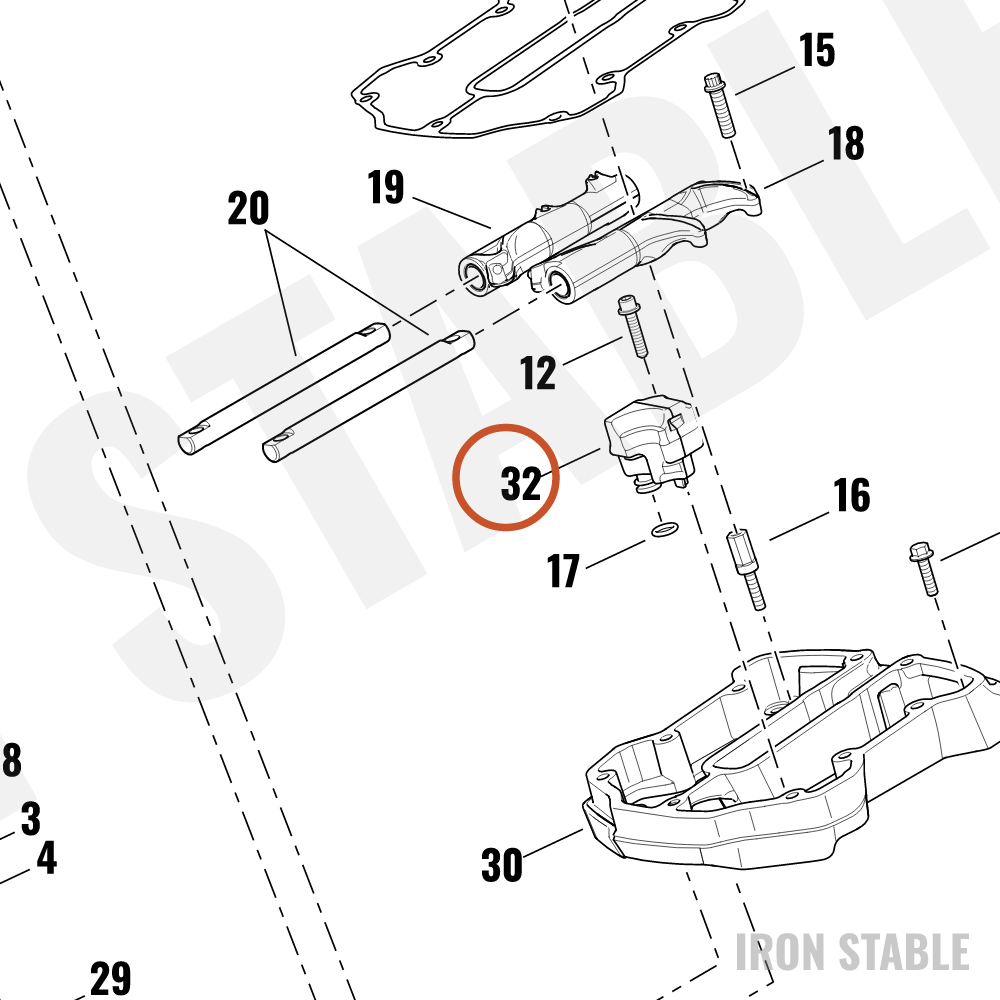 Harley-Davidson Valve, Engn Brthr, X
