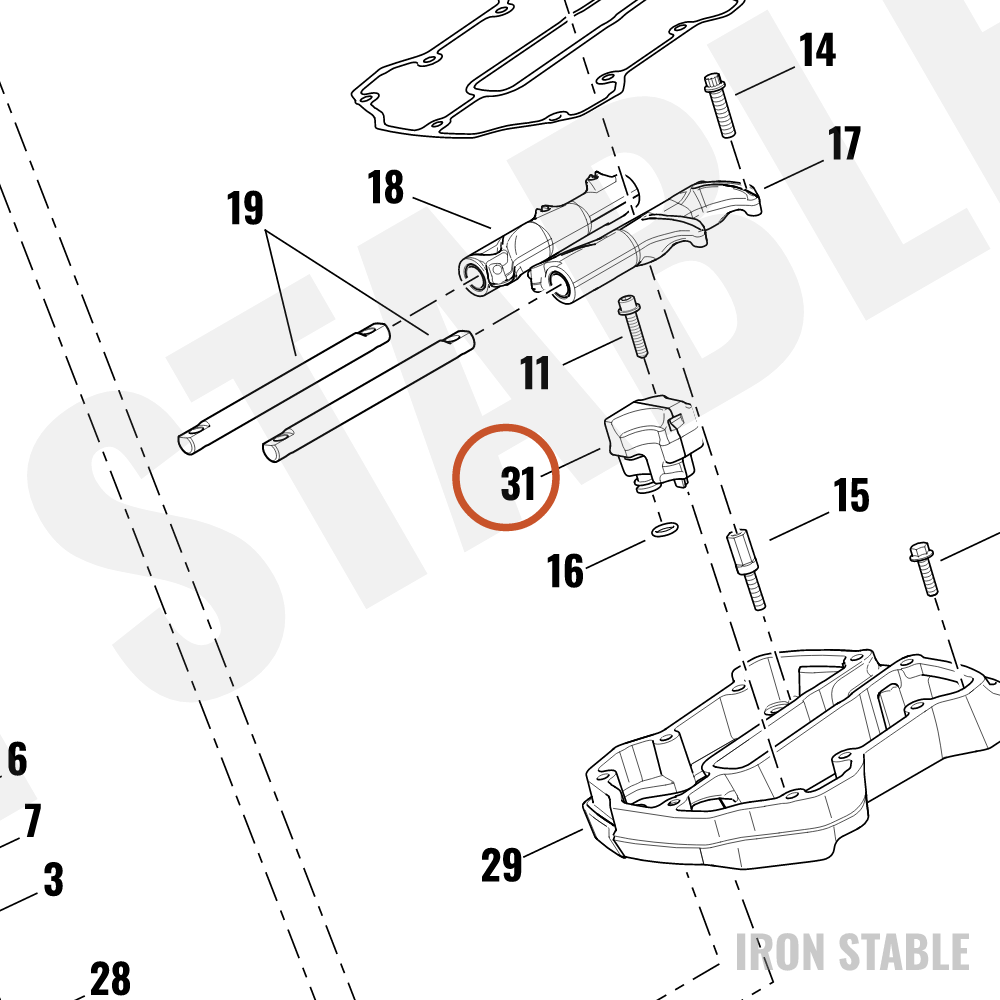 Harley-Davidson Valve, Engn Brthr, X